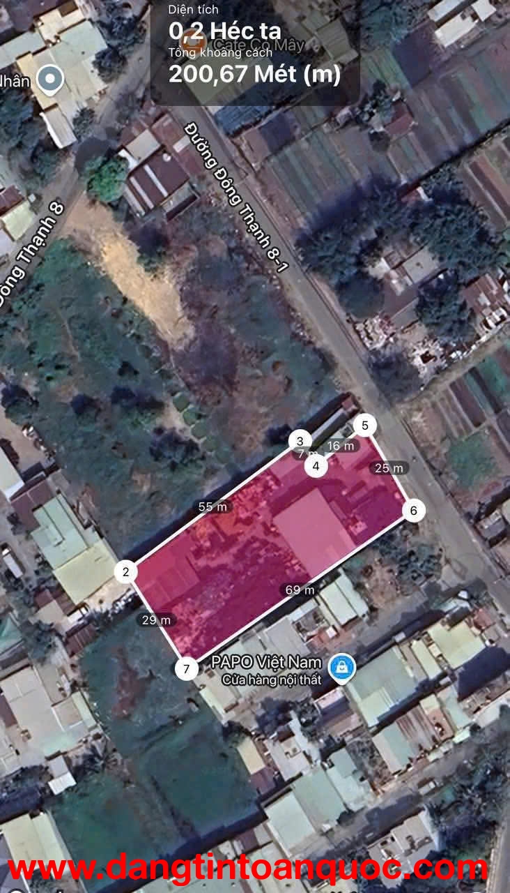 MẶT TIỀN ĐÔNG THẠNH 8-1 – GẦN LÊ VĂN KHƯƠNG – QUỸ ĐẤT 2.000M²