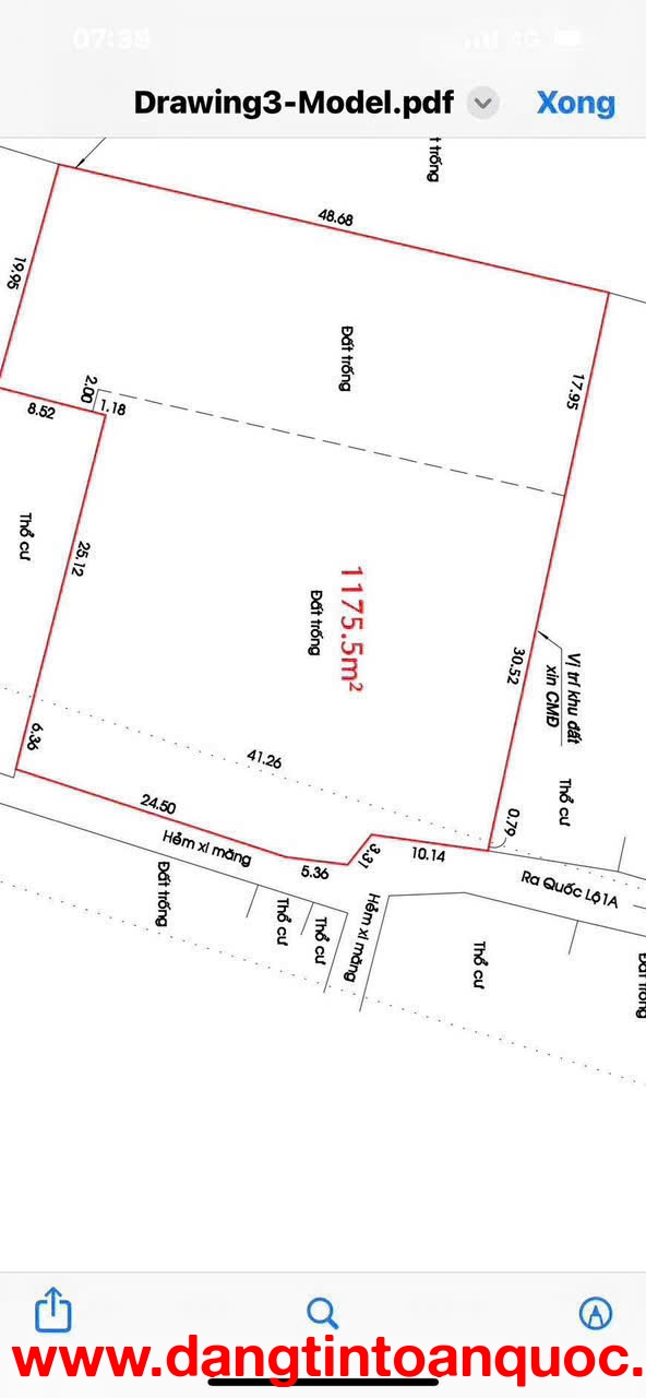QUỸ ĐẤT 2.300M² – 1/ VÕ THỊ THỪA – GẦN SÔNG SÀI GÒN NGAY QL1A, Q12