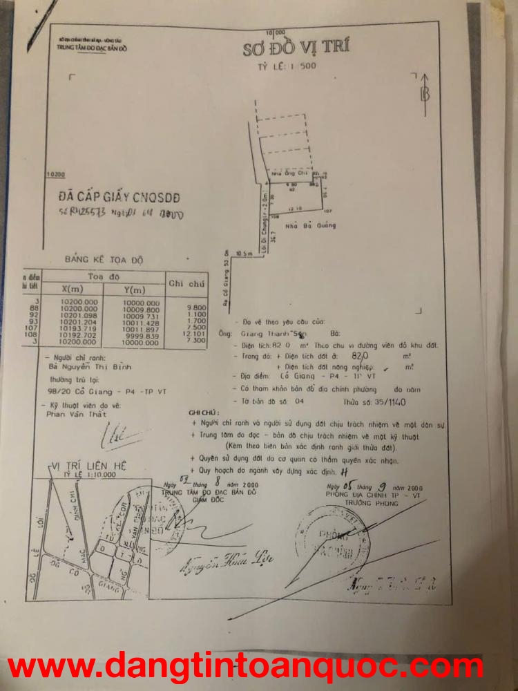 ĐẦU TƯ SINH LỜI - Chính Chủ Cần Bán Nhà Tại 130/22/2 Cô Giang Phường 4 TP Vũng Tàu ,BRVT