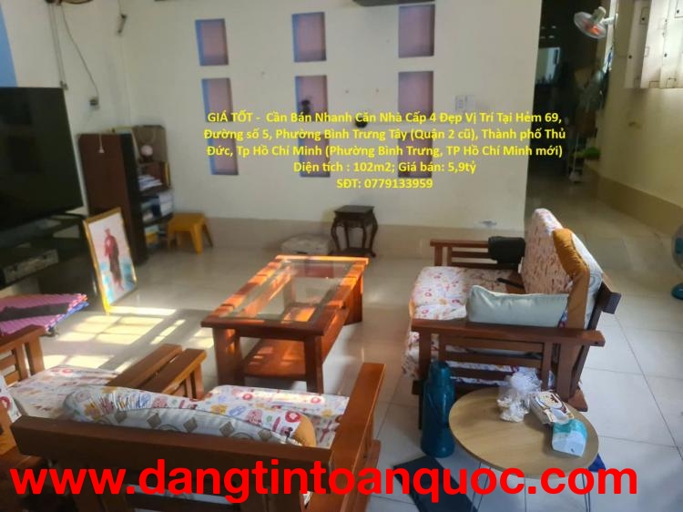 GIÁ TỐT -  Cần Bán Nhanh Căn Nhà Cấp 4 Đẹp Vị Trí Tại Thành phố Thủ Đức, Tp Hồ Chí Minh