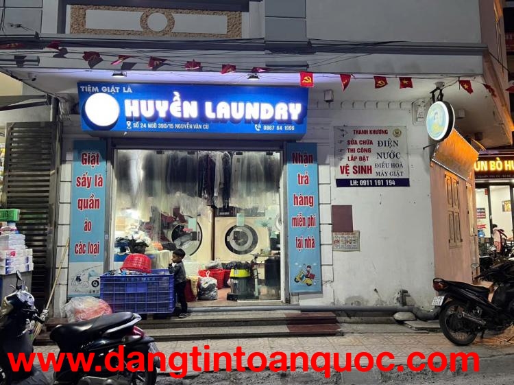 TÌM CHỦ MỚI CHO TIỆM GIẶT LÀ ĐANG CÓ LƯỢNG KHÁCH ỔN ĐỊNH TẠI LONG BIÊN, HÀ NỘI