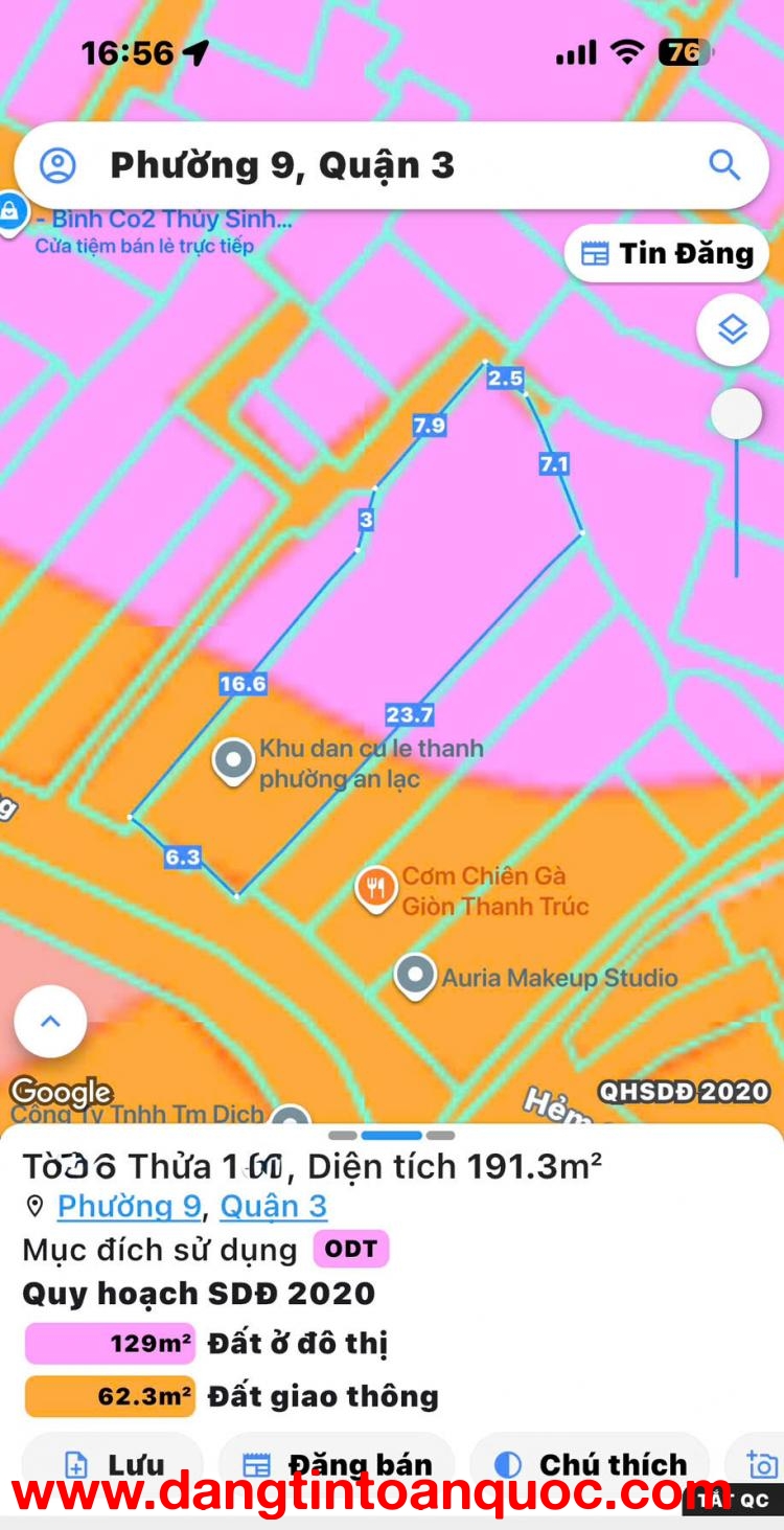 DT SIÊU LỚN 188M2 NGANG LỚN 9,6M*26M- BÁN NHÀ MẶT TIỀN TRẦN VĂN ĐANG NGAY GÓC Đ.NGUYỄN THÔNG, QUẬN 3