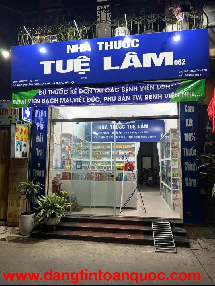 Không có thời gian quản lý nhà thuốc nên mình Sang nhượng nhà thuốc tại La Khê Hà Đông HN