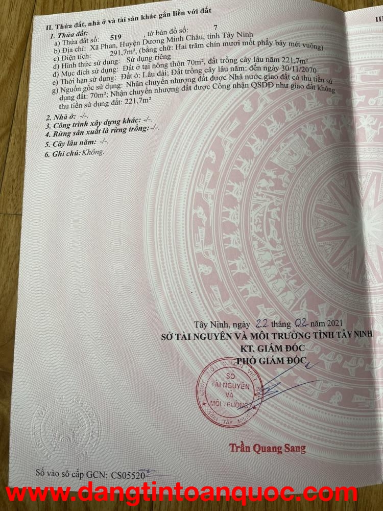 ĐẤT ĐẸP GIÁ TỐT – CƠ HỘI AN CƯ và ĐẦU TƯ TẠI DƯƠNG MINH CHÂU, TÂY NINH