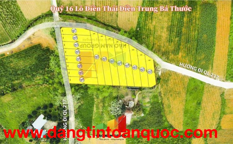 CHÍNH CHỦ CẦN BÁN LÔ ĐẤT THỔ CƯ – SỔ ĐỎ CHÍNH CHỦ TẠI HUYỆN BÁ THƯỚC, THANH HÓA CHỈ 3xxtr