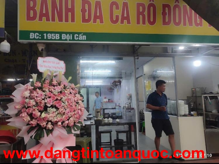 SANG NHƯỢNG QUÁN BÁNH ĐA CÁ RÔ ĐỒNG PHỦ LÝ TẠI ĐỘI CẤN, BA ĐÌNH, HÀ NỘI