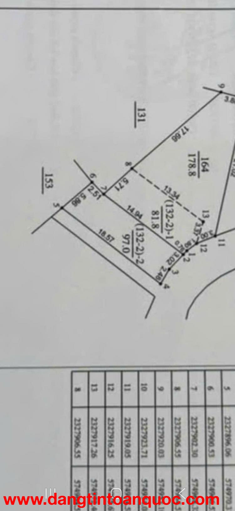Bán 97m² đất nền tại xã Di Trạch (Hoài Đức cũ), mặt đường thuận tiện kinh doanh