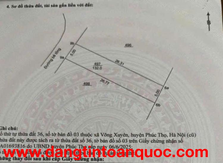 ????????DUY NHẤT 1 LÔ – GIÁ CHỈ HƠN 20 TRIỆU/M2???????? TẠI VÕNG NỘI - PHÚC LỘC - HÀ NỘI