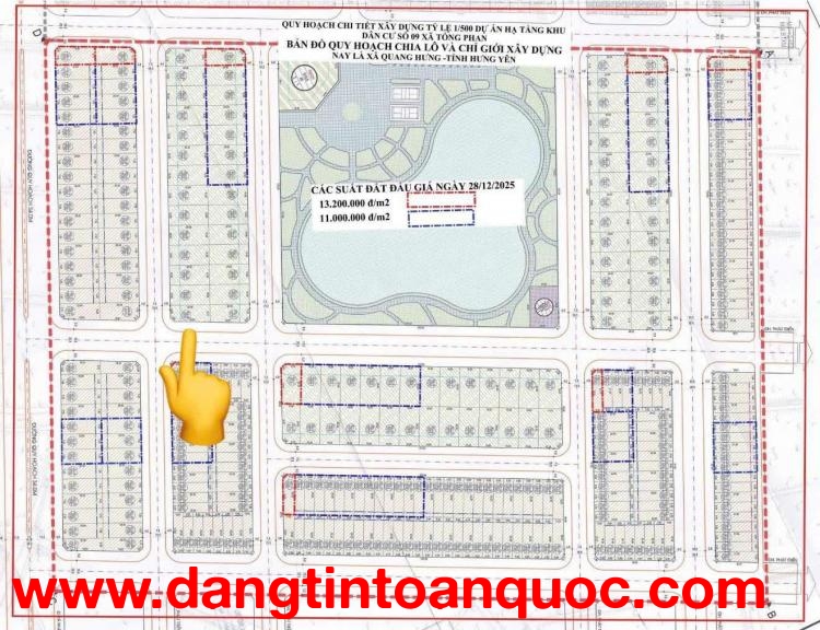 SỞ HỮU NGAY LÔ GÓC VÍP - Vị Trí Đắc Địa CÓ 102 TẠI KHU 9, THUỘC XÃ QUANG HƯNG,  HƯNG YÊN