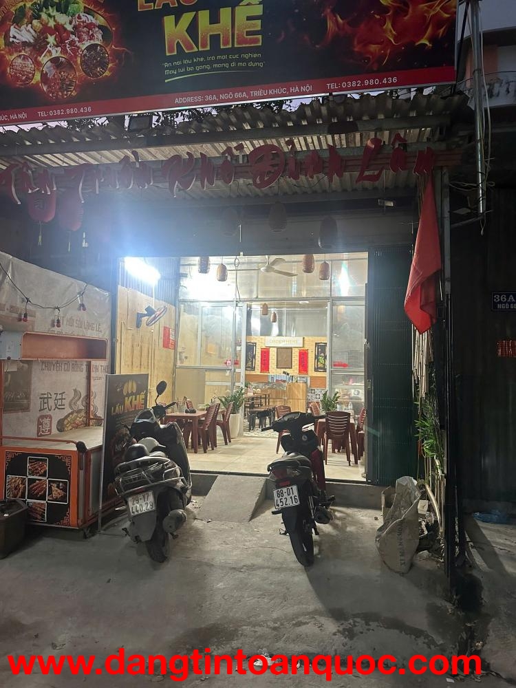 CHÍNH CHỦ CẦN NHƯỢNG LẠI MẶT BẰNG KINH DOANH – TRIỀU KHÚC, THANH XUÂN,HÀ NỘI