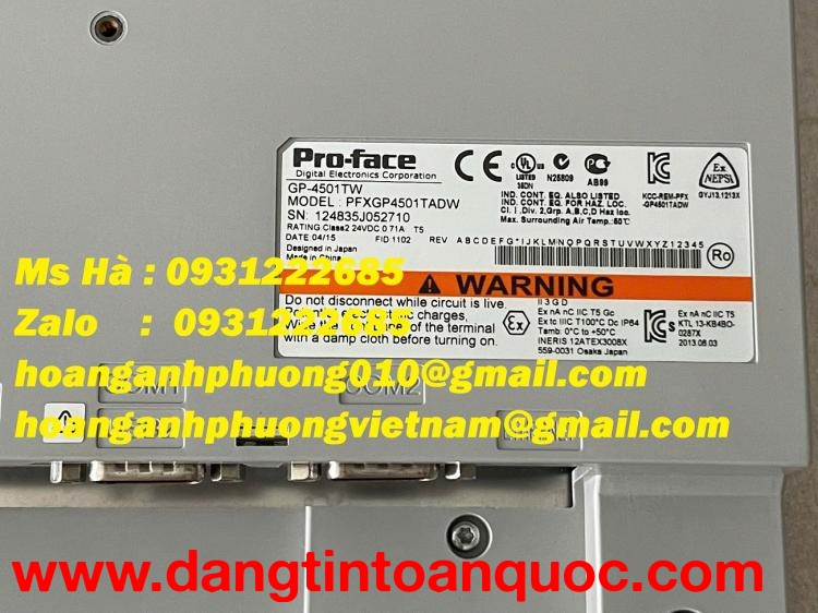 HMI Proface PFXGP4501TADW giá tốt - Điện Công Nghiệp 