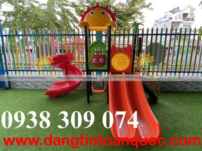 Cầu trượt liên hoàn xích đu ngoài trời nhập khẩu giá rẻ