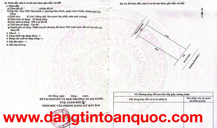 ????????Bán đất đường Hòa Minh 1 - Gần biển - Sát chợ Trần Đình Tri