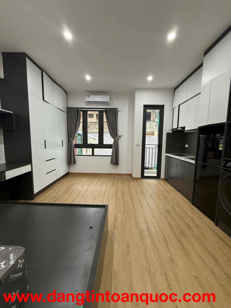 BÁN TOÀ CĂN HỘ DỊCH VỤ ĐÊ LA THÀNH 58m2 MẶT TIỀN 4,6m 6 TẦNG HƠN 12 TỶ THANG MÁY MỚI KÍNH KOONG – SẴ