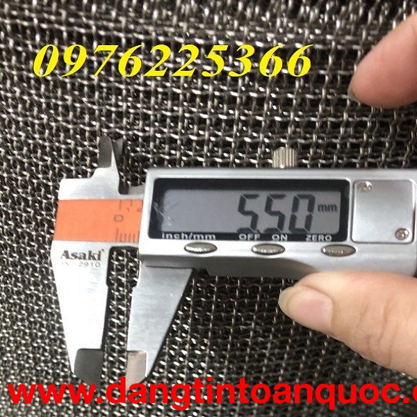 Lưới inox 304 ô 5x5 dày 1ly