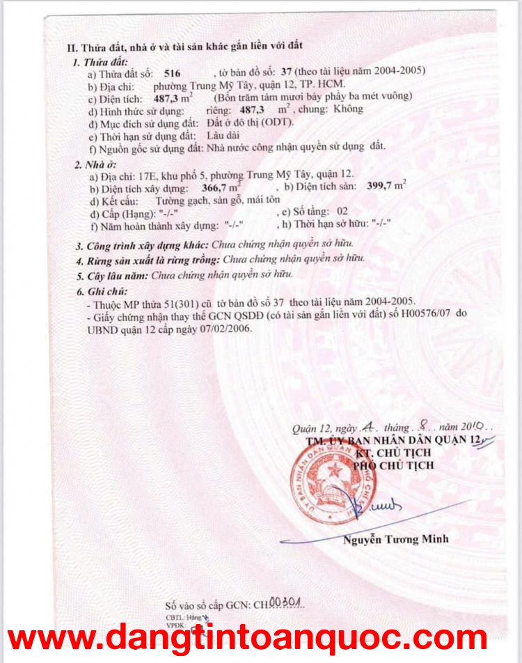 NHÀ 3 MẶT TIỀN QUÁN TRE, TRUNG MỸ TÂY Q12 – 487M² THỔ CƯ – DÒNG TIỀN 160TR/THÁNG