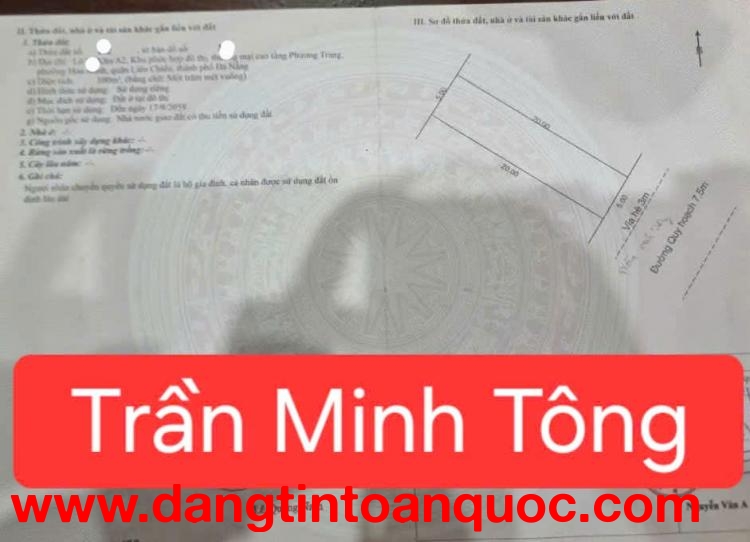 ❣️BÁN ĐẤT ĐƯỜNG TRẦN MINH TÔNG - Trục đường toàn biệt thự đẹp
