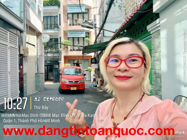 BÁN NHÀ 2 TẦNG MẶT TIỀN HẺM XE HƠI ĐẬU CỬA Đ.MẠC ĐĨNH CHI, QUẬN 1- DT 50M2 FULL THỔ- NHÀ 2 MẶT TIỀN 