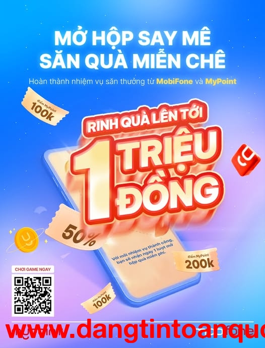 Cơ hội rinh quà lên tới 1 TRIỆU ĐỒNG khi liên kết MyPoint trên MyMobiFone
