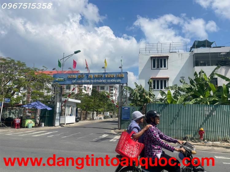 ĐẤT ĐẸP 104M2 - KĐT NAM VĨNH HẢI- CÁCH CHỢ VĨNH HẢI CHỈ 200M-DÂN CƯ ĐÔNG ĐÚC VÀO Ở NGAY