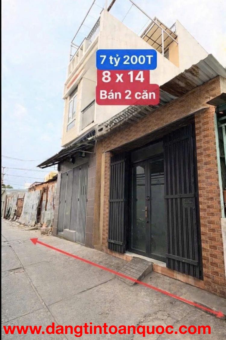 Bán nhà hẻm Lê Văn Quới, Bình Tân, 104m2, 3 tầng, 7 tỷ, SHR - 0799780452