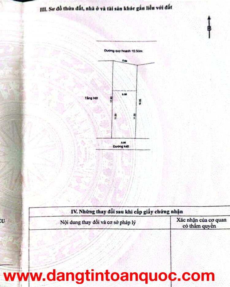 Bán đất MT đường 10,5m Nguyễn Đình Tứ - Kẹp kiệt phía sau
