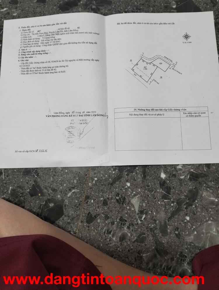 BÁN ĐẤT CHÍNH CHỦ – LÂM HÀ, LÂM ĐỒNG