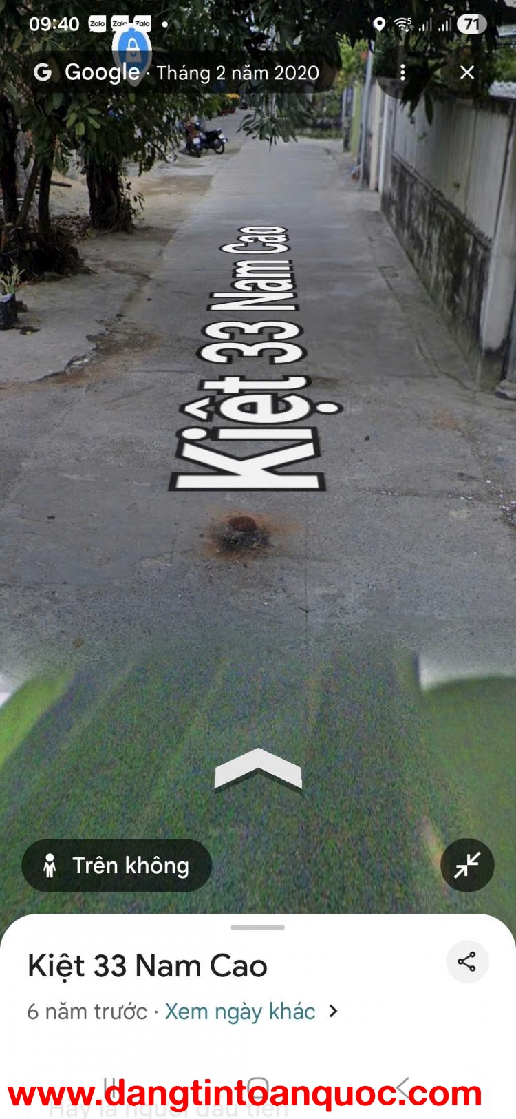 Bán nhà C4 kiệt nhựa Ô TÔ K33 NAM CAO - DT 171m2