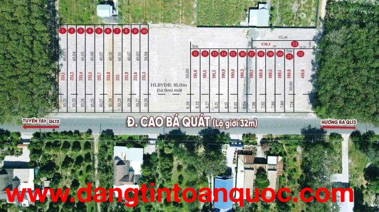 ĐẤT ĐẸP giá chỉ từ 468tr/nền Đường Cao Bá Quát, xã Minh Thành, huyện Chơn Thành, tỉnh Bình Phước