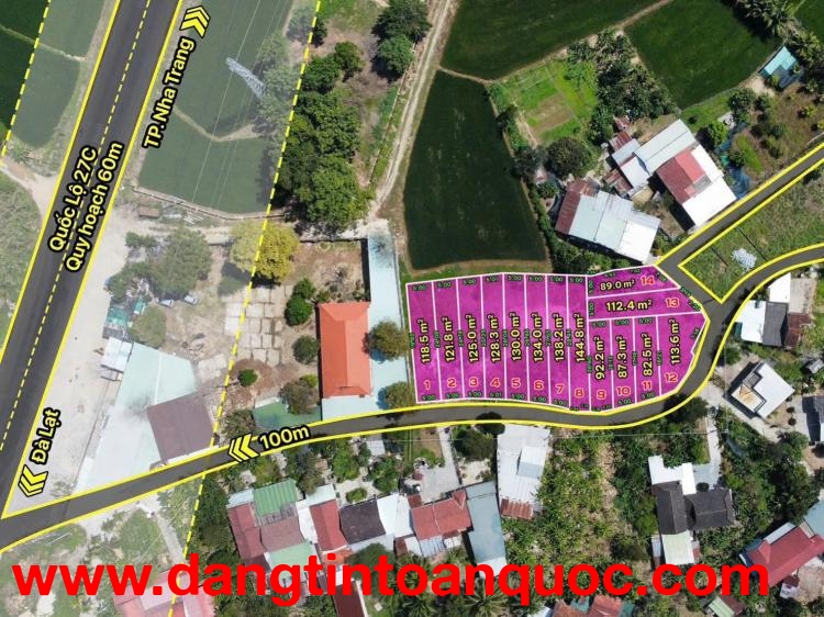 Có 500 TRIỆU - Liệu có mua được đất xây nhà tại Diên Khánh - Vị trí đắc địa - Đầy đủ tiện ích