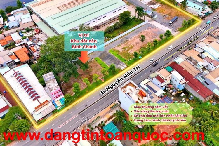 CẦN BÁN 108M2 ĐẤT THỔ CƯ MT ĐƯỜNG NGUYỄN HỮU TRÍ