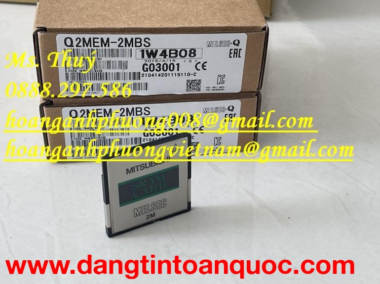 Mitsubishi Q2MEM-2MBS - Thẻ nhớ SRAM 2MB chuyên dụng cho PLC