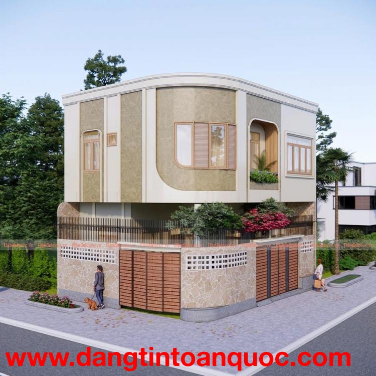 Mẫu Nhà Phố 2 Tầng 2 Mặt Tiền Đẹp Độc Lạ