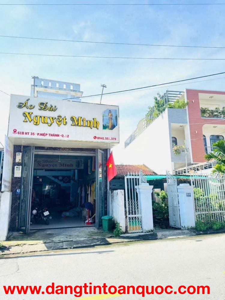 MẶT TIỀN HIỆP THÀNH 35 – NỞ HẬU 5,3M – 4PN – CHỈ 8,49T QUẬN 12 GIÁ RẺ