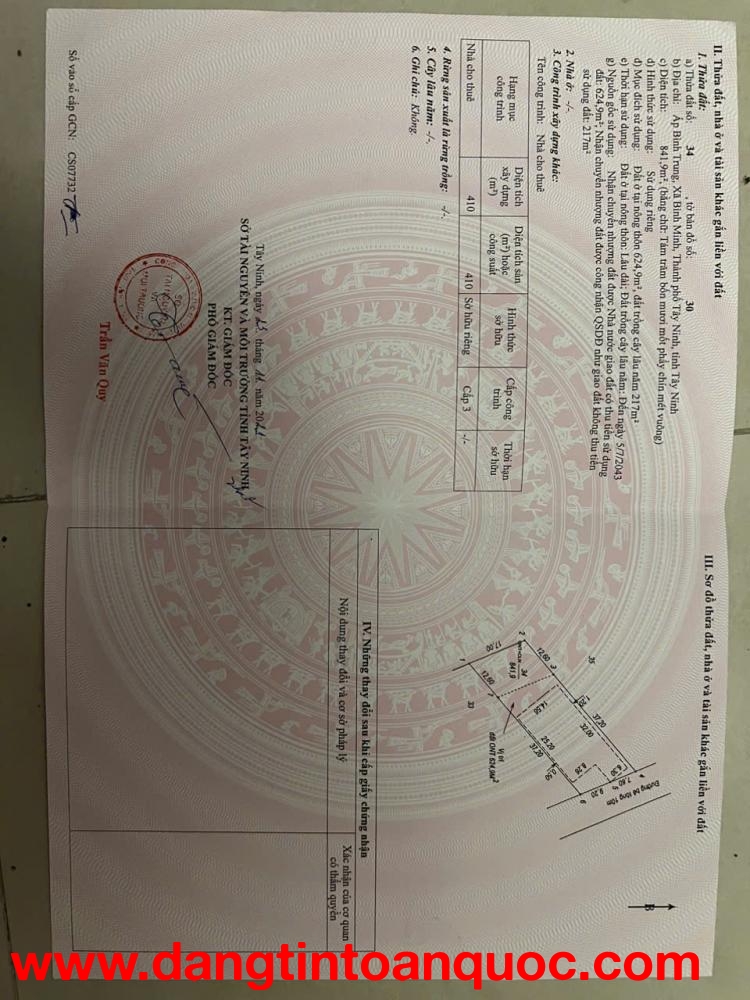 Bán đất kèm dãy trọ tại Tp Tây Ninh giá 7.6 tỷ