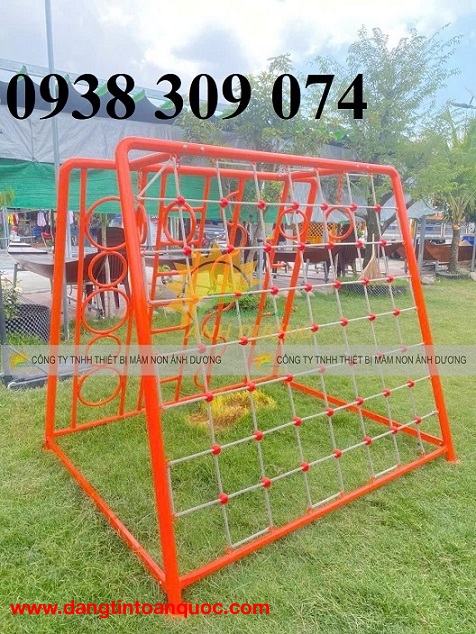 Thang leo dây trẻ em bằng sắt AD,thang leo vận động mầm non