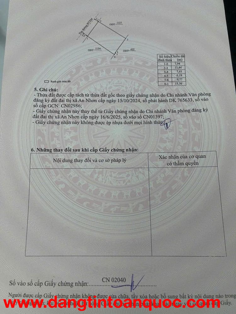 ĐẤT ĐẸP – GIÁ TỐT – NGỘP BANK CẦN BÁN 2 LÔ LIỀN KỀ đường xã Nhơn Mỹ, thị xã An Nhơn, Bình Định