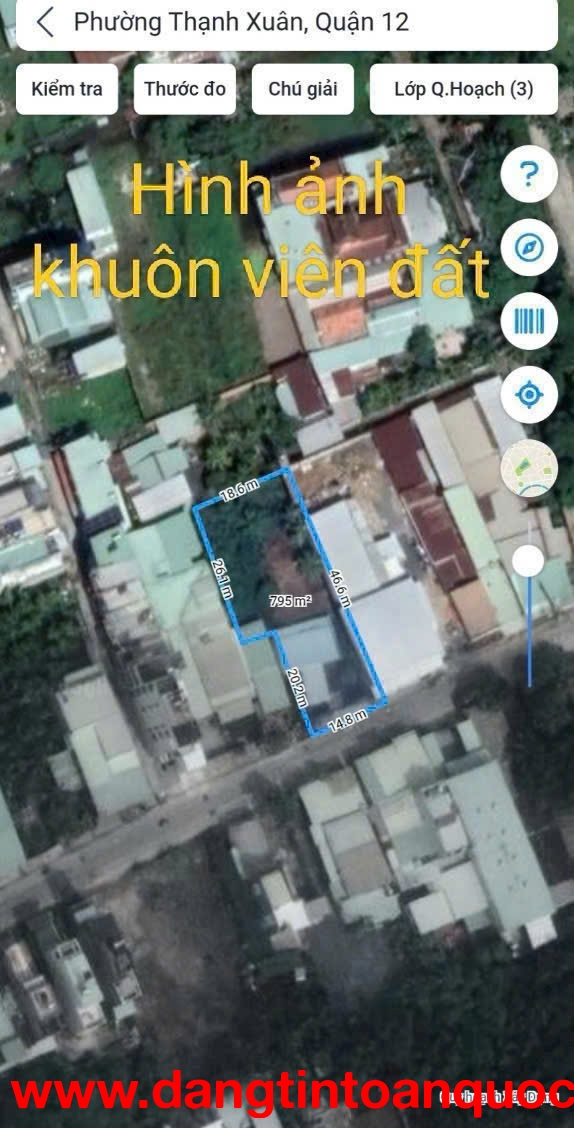 ĐẤT THẠNH XUÂN 52 – 795M² FULL THỔ CƯ – HẬU 18,6M – CHỈ 26 TỶ