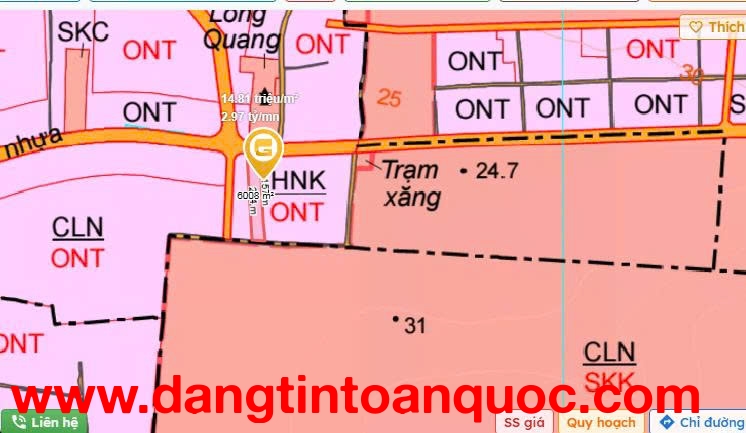 Bán đất 2 mặt tiền Bàu Cạn- Long phước- Đồng Nai, 5970m2  ngang 30M  89 TỶ