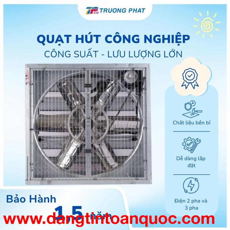 Quạt Hút Công Nghiệp Giải Pháp Thông Gió Hiệu Quả Cho Nhà Xưởng