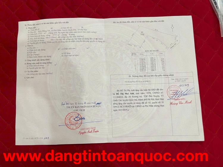 HOT ĐẤT ĐẸP- GIÁ TỐT Bán đất nghỉ dưỡng sơn thủy hữu tình tại Phú Mãn, Hà Nội.