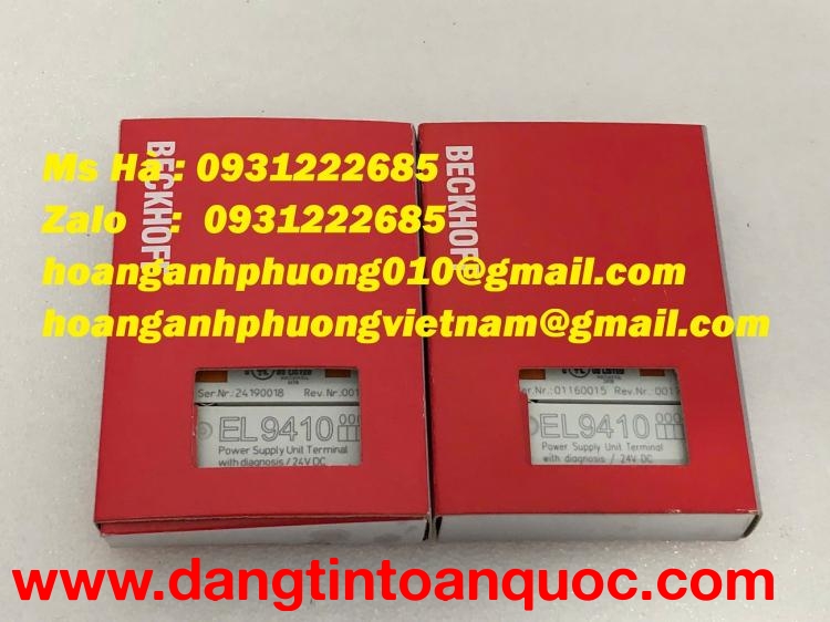 Bộ cấp nguồn Beckhoff EL9410 bán giá tốt - tại Bình Dương 