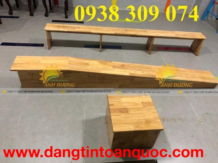 Băng ghế thể dục mầm non,ván trượt dốc mầm non,bục bậc sâu M