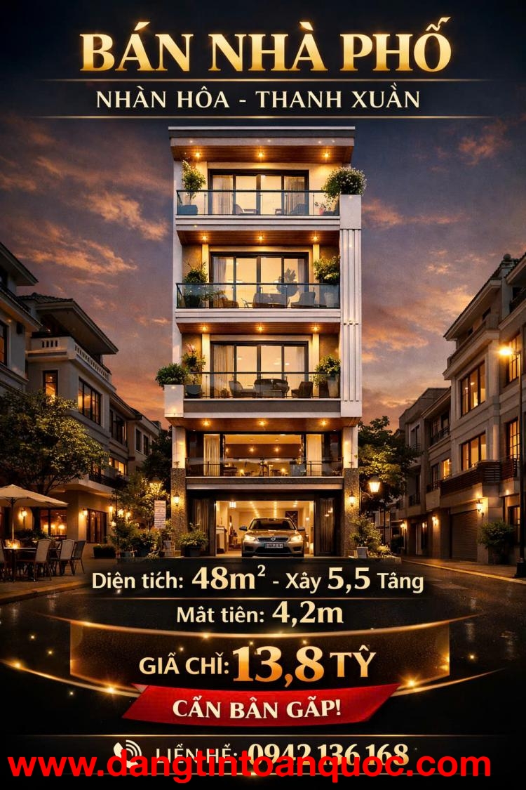???? Bán nhà phố Nhân Hòa Thanh Xuân giá 13,8 tỷ ????