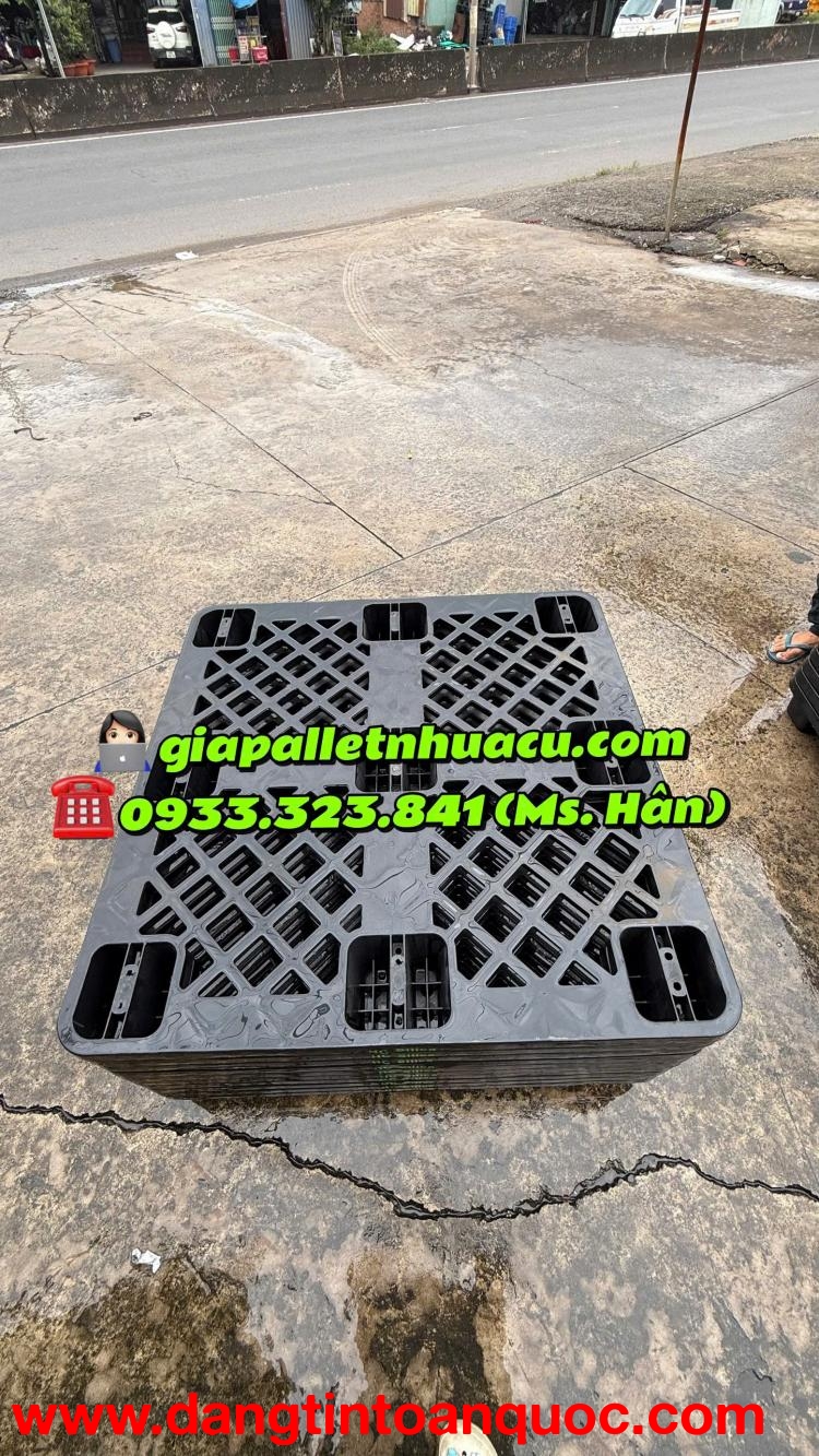 ???? [XẢ KHO] – Pallet Nhựa Chân Cốc 1050x1050x140mm – Giá Rẻ Sập Sàn! ????