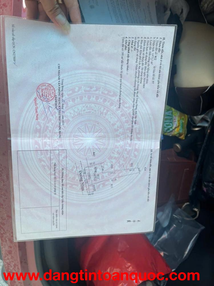 ĐẤT ĐẸP– GIÁ TỐT  –CHÍNH CHỦ CẦN BÁN NHANH LÔ ĐẤT Tại Phường Lộc Hưng, Trảng Bàng, Tây Ninh