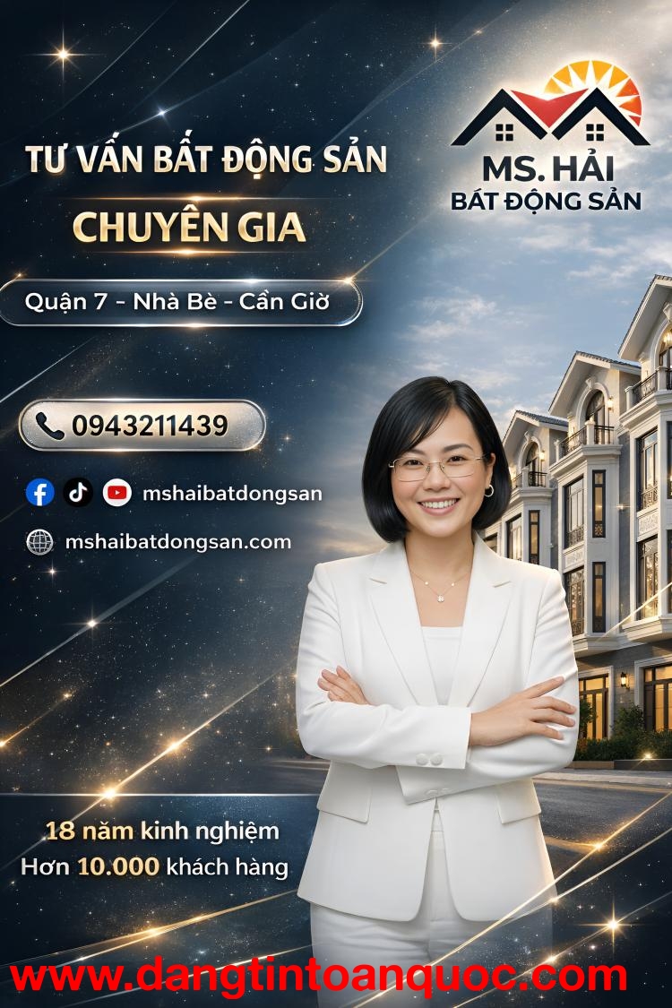 GIẢM SỐC ĐẾN 400TR - NHÀ KDC ANH TUẤN RIVERSIDE - HUỲNH TẤN PHÁT, NHÀ BÈ - Ô TÔ NGỦ TRONG NHÀ - 7,2 
