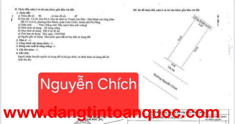 ????Bán nhà TRỌ GÁC LỬNG đường Nguyễn Chích, phường Hòa Khánh, Đà Nẵng.
