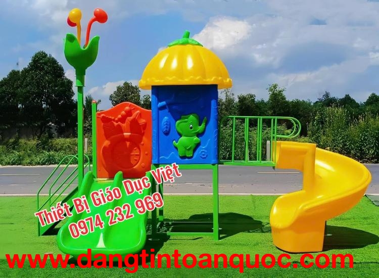 Cầu trượt liên hoàn cho bé, cầu trượt cho bé mầm non