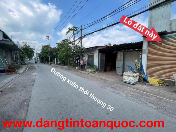 MẶT TIỀN XUÂN THỚI THƯỢNG 30 – NGANG 10M – CÁCH PHAN VĂN HỚN 260M